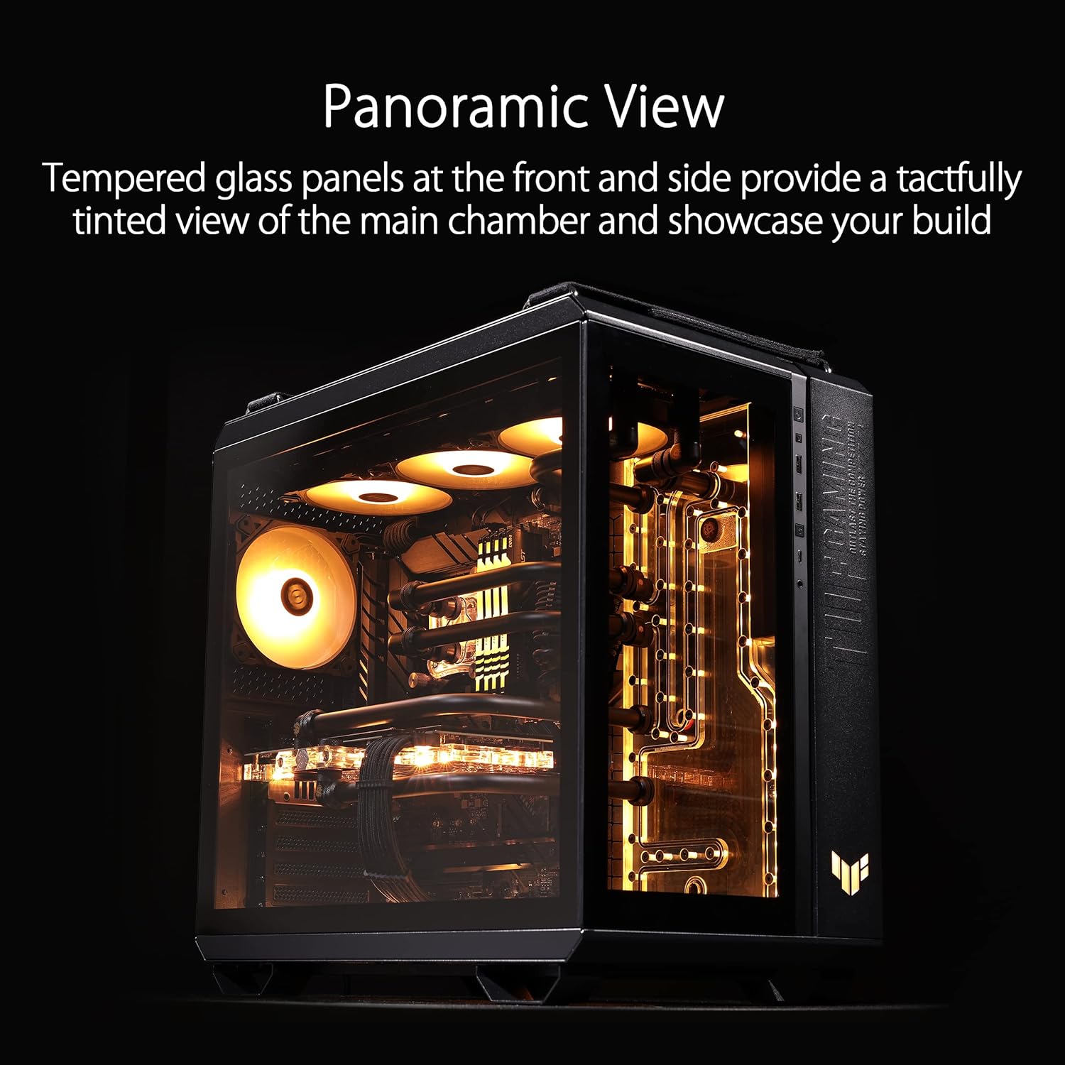 ASUS TUF Gaming GT502 ATX Mid-Tower Front Panel RGB GAMING CASE ASUS TUF Gaming GT502 ATX Mid-Tower Front Panel RGB GAMING CASE